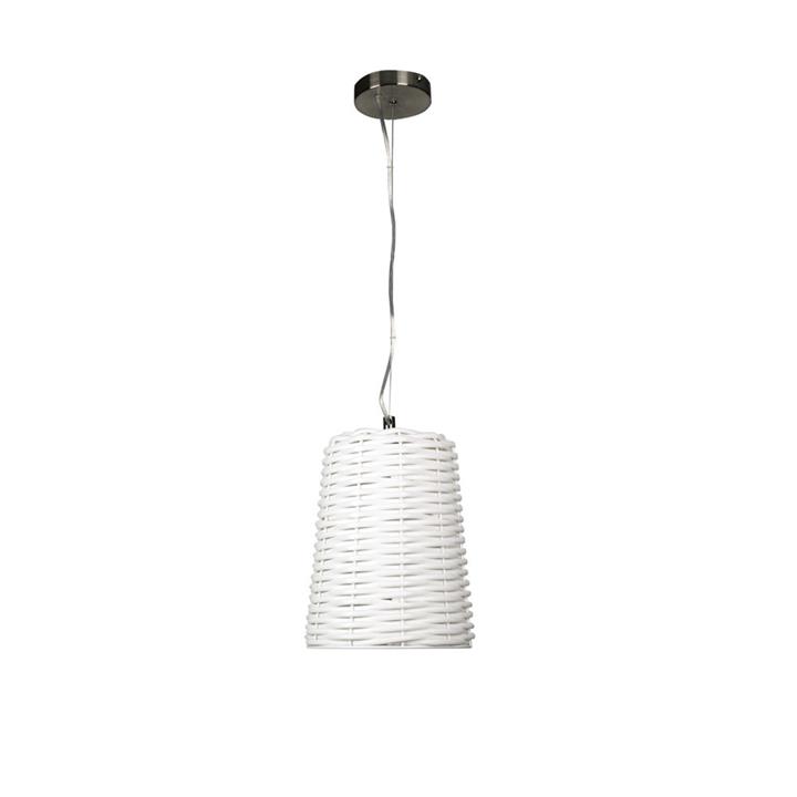 Moreton 25 Woven Pvc Pendant White
