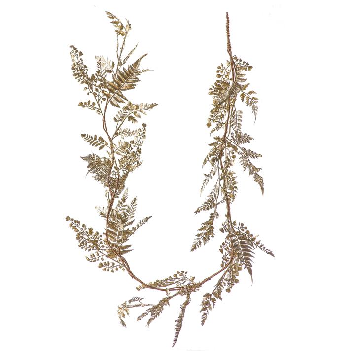 Mourade Leaf Garland Champagne