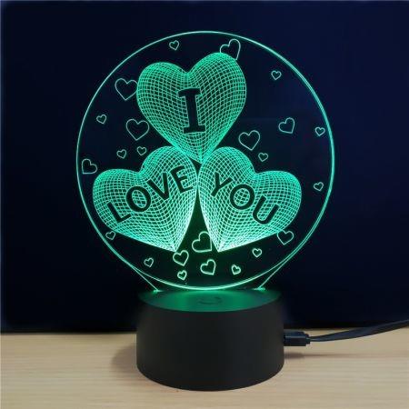 M.Sparkling TD078 Creative Love Day 3D LED Lamp