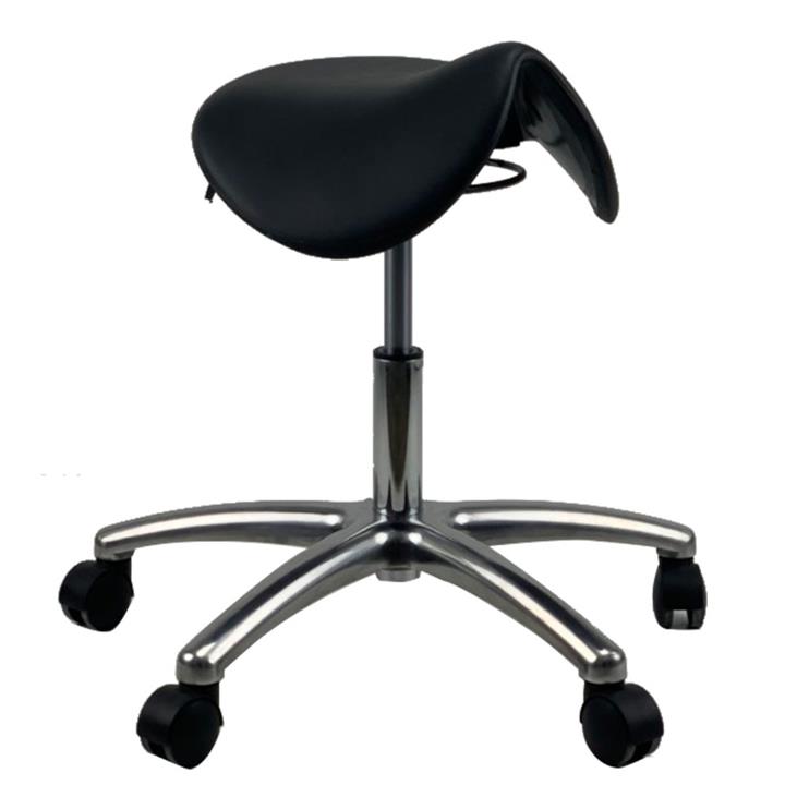 MUELLER Saddle AFRDI Chrome Base Office Lab Stool