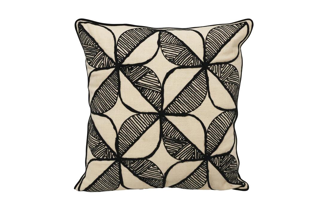 Mulit Abstract Flower Embroidered Cushion