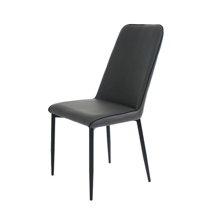 Munich PU Dining Chair in Grey - Set of 2