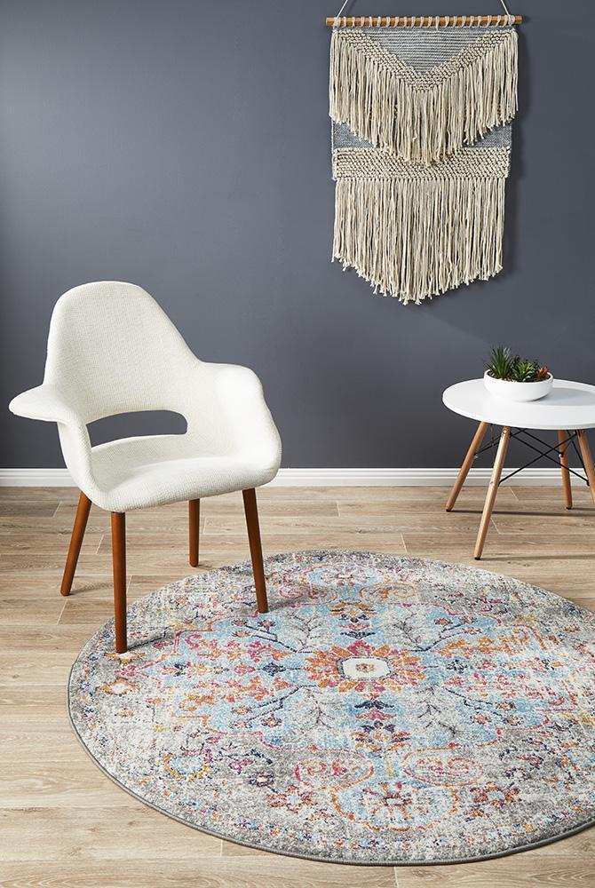 Museum Huxley Multi Coloured Round Rug 150X150