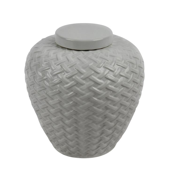 Mya Temple Jar - Small Cool Grey