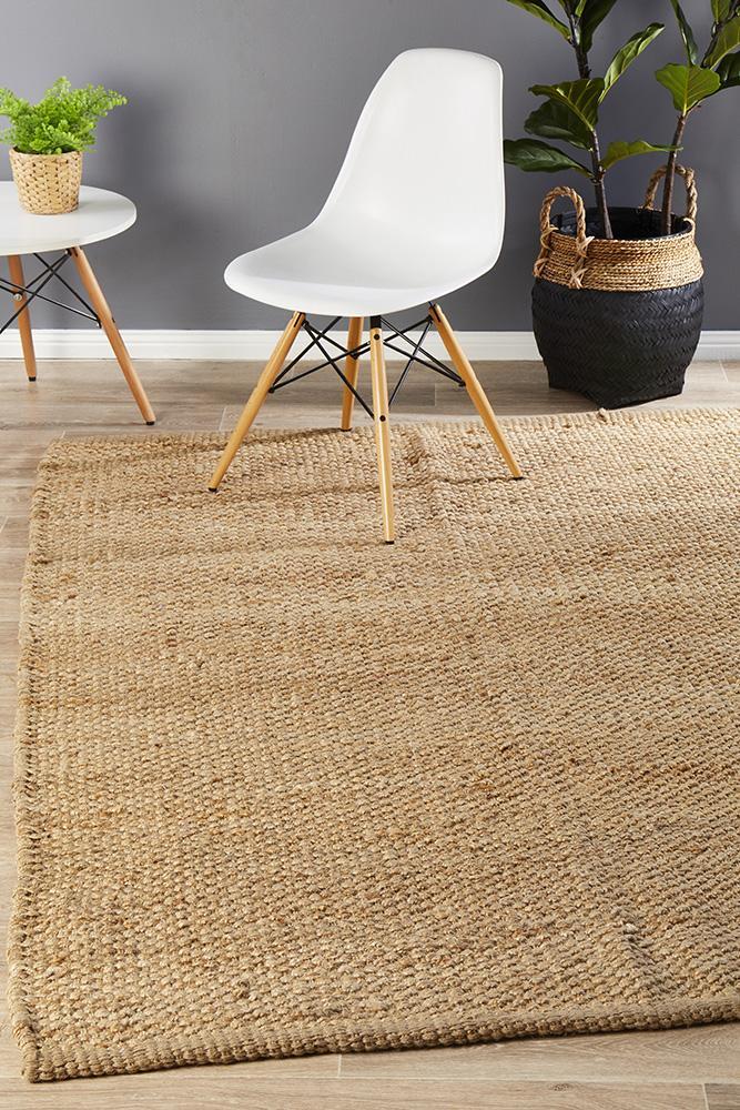 Natural Fiber Basket Weave Rug 270x180cm