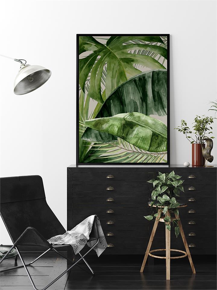 Nature's Veil - Oak Box Frame Canvas - 100x75 - Portrait