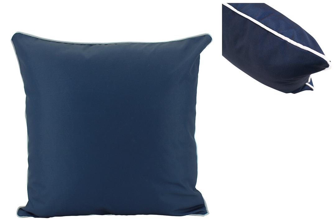 Navy Basic Cush with piping 50x50cm