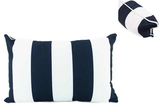 Navy Stripe Lumbar 30x50cm