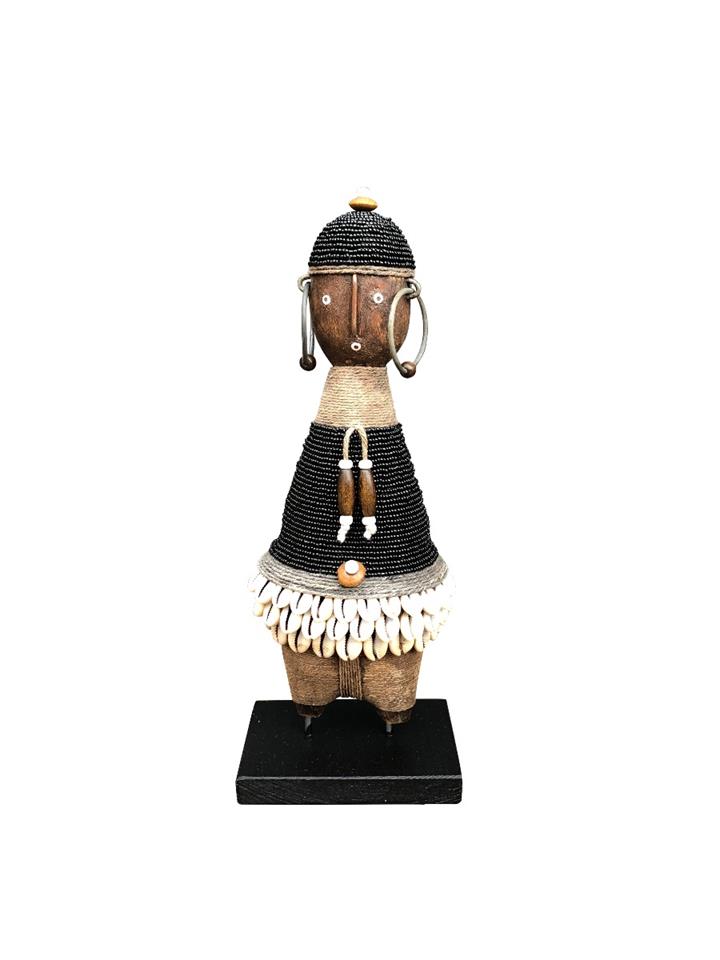 Ndamji Beaded Doll 30cm BLACK