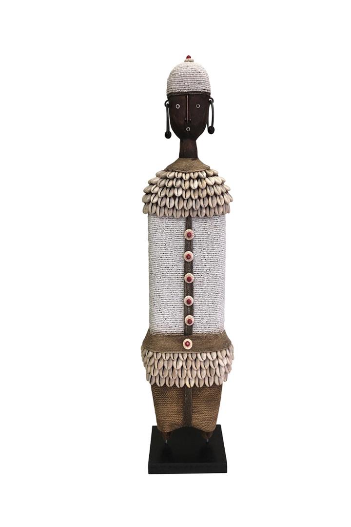 Ndamji Beaded Doll 60cm Regal WHITE