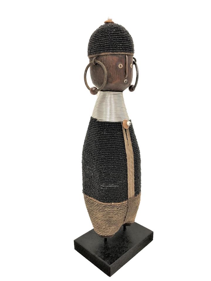 Ndamji Doll with Necklace BLK