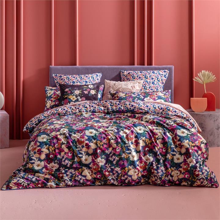 Nevie Quilt Cover Set - Multi Double