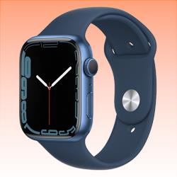 New Apple Watch Series 7 Aluminium GPS MKNR3 45mm Blue (FREE INSURANCE + 1 YEAR AUSTRALIAN WARRANTY)