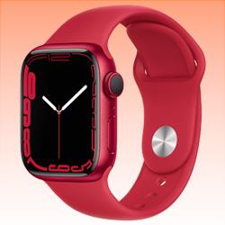 New Apple Watch Series 7 Aluminium GPS MKNT3 45mm Red (FREE INSURANCE + 1 YEAR AUSTRALIAN WARRANTY)
