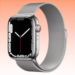 New Apple watch Series 7 Stainless Steel GPS+Cellular MKJW3 45mm Silver (FREE INSURANCE + 1 YEAR AUSTRALIAN WARRANTY)