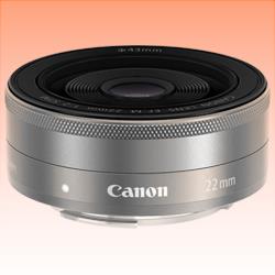 New Canon EF-M 22mm f/2.0 STM Silver Lens (1 Year Warranty)