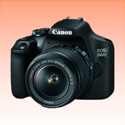 New Canon EOS 2000D Kit EF-S 18-55mm f/3.5-5.6 IS II Digital SLR Camera Black (1 Year Warranty)