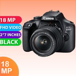 New Canon EOS 4000D Kit 18-55 IS II Digital Camera Black (FREE INSURANCE + 1 YEAR AUSTRALIAN WARRANTY)
