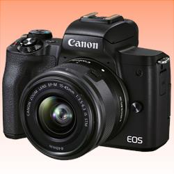 New Canon EOS M50 Mark II Mirrorless Digital Camera with 15-45mm Lens Black (1 Year Warranty)