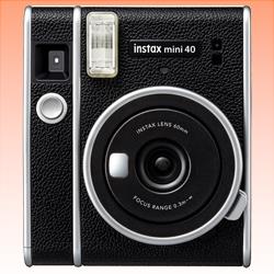 New FUJIFILM INSTAX Mini 40 Instant Film Camera Black (1 Year Warranty)