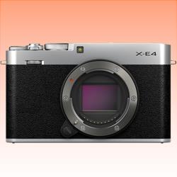New FUJIFILM X-E4 Mirrorless Digital Camera Body Only Silver (1 Year Warranty)