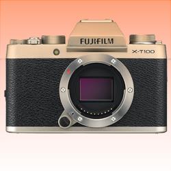 New Fujifilm X-T100 24MP Digital Camera Body Only Champagne Gold (1 Year Warranty)
