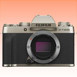 New FUJIFILM X-T200 Mirrorless Digital Camera Body Only Champagne Gold (1 Year Warranty)