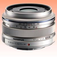 New Olympus M.ZUIKO ED 17mm f/1.8 Lens Silver (1 Year Warranty)