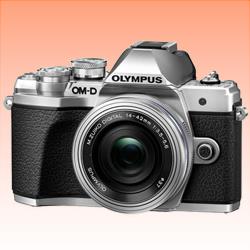 New Olympus OM-D E-M10 Mark IIIS Mirrorless Micro Four Thirds Digital Camera with 14-42mm EZ Lens Silver (FREE INSURANCE + 1 YEA