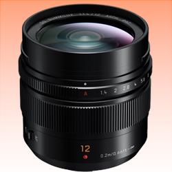 New Panasonic Leica DG Summilux 12mm F/1.4 Asph Lens (1 Year Warranty)