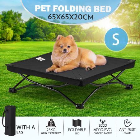 New Pet Trampoline Bed Dog Puppy Cat Hammock Sleeping Camping Cot Canvas Cover S