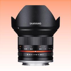 New Samyang 12mm f/2.0 NCS CS Black Lens for Fuji X (1 Year Warranty)