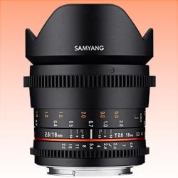 New Samyang 16mm T/2.6 ED AS UMC VDSLR Lens For Canon EF (1 Year Warranty)