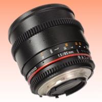 New Samyang 85mm T1.5 AS IF UMC VDSLR II Lens for Canon (1 Year Warranty)