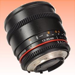 New Samyang 85mm T1.5 AS IF UMC VDSLR II Lens for Nikon (1 Year Warranty)