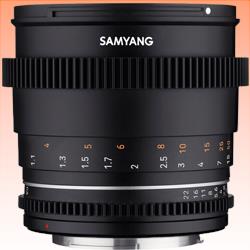 New Samyang 85mm T1.5 VDSLR MK2 For Sony E Lens (1 Year Warranty)