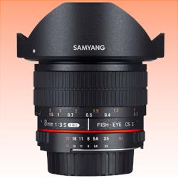 New Samyang 8mm f/3.5 AS MC Fisheye CS II DH Lens for Sony E (1 Year Warranty)