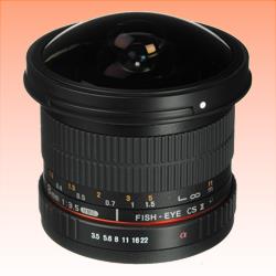 New Samyang 8mm f/3.5 UMC Fisheye CS II Lens for Sony E- Mount (1 Year Warranty)