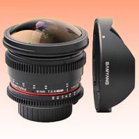 New Samyang 8mm T3.8 Asph IF MC Fisheye CS VDSLR Lens for Nikon (1 Year Warranty)