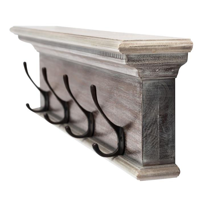 NI 4 Hook Coat Rack
