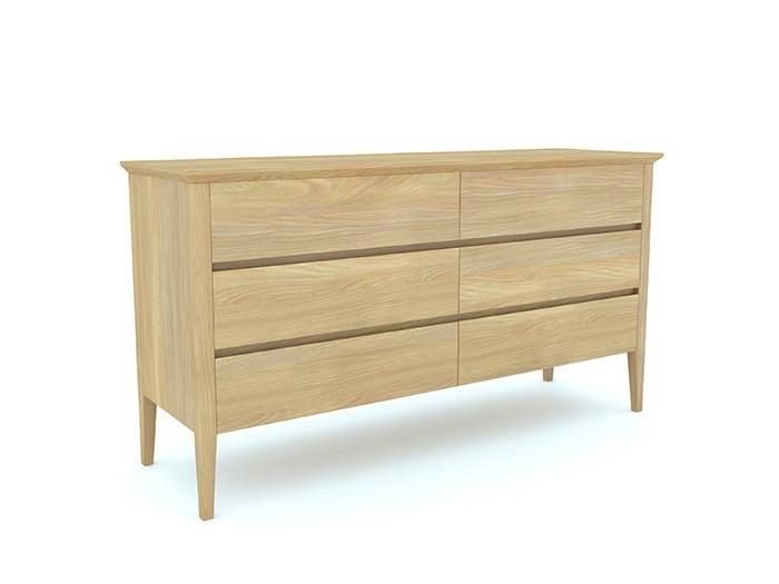 Nirvana custom timber 6-drawer dresser