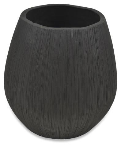 Noire Ceramic Decor Pot Small Cement - Black