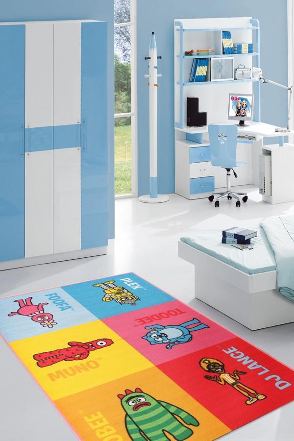 Non Slip Yo Gabba Gabba Character Rug 150x100cm