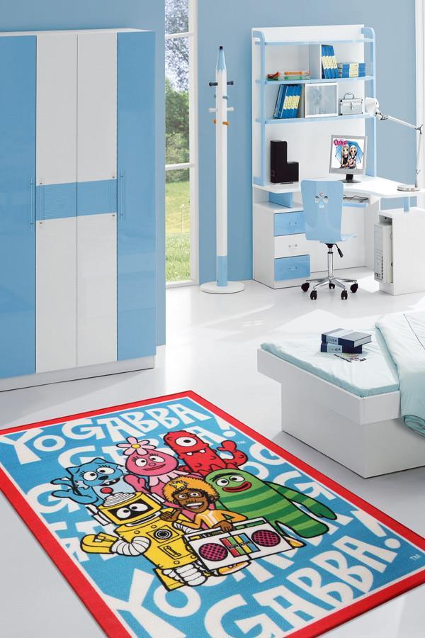 Non Slip Yo Gabba Gabba Team Rug 150x100cm