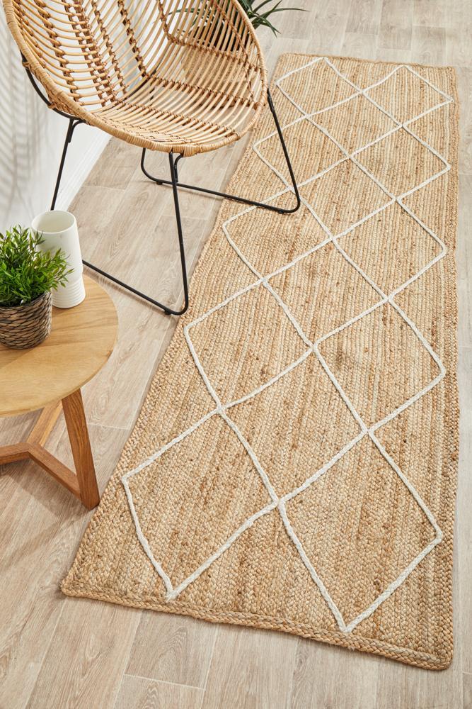 Noosa 222 Natural Runner Rug - 400X80CM
