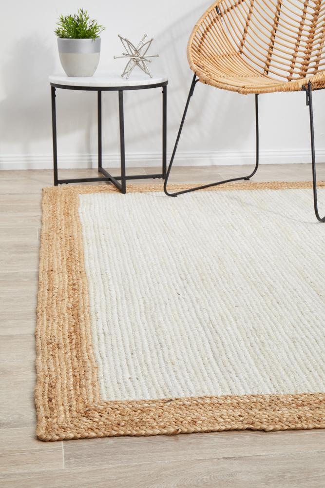 Noosa 333 White Natural Rug - 400X300CM