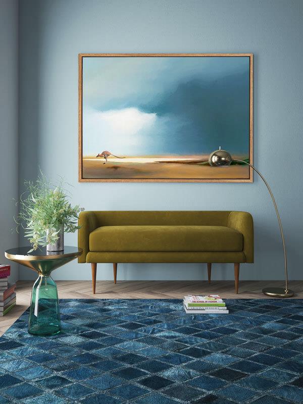 Nullarbor - Oak Box Frame Canvas - 120x90 - Landscape