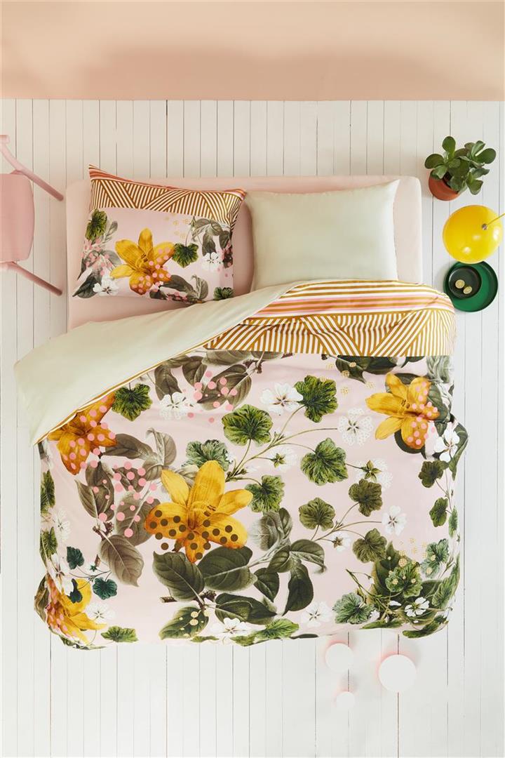 Oilily Botanical Flower Cotton Sateen Quilt Cover Set - King Bed