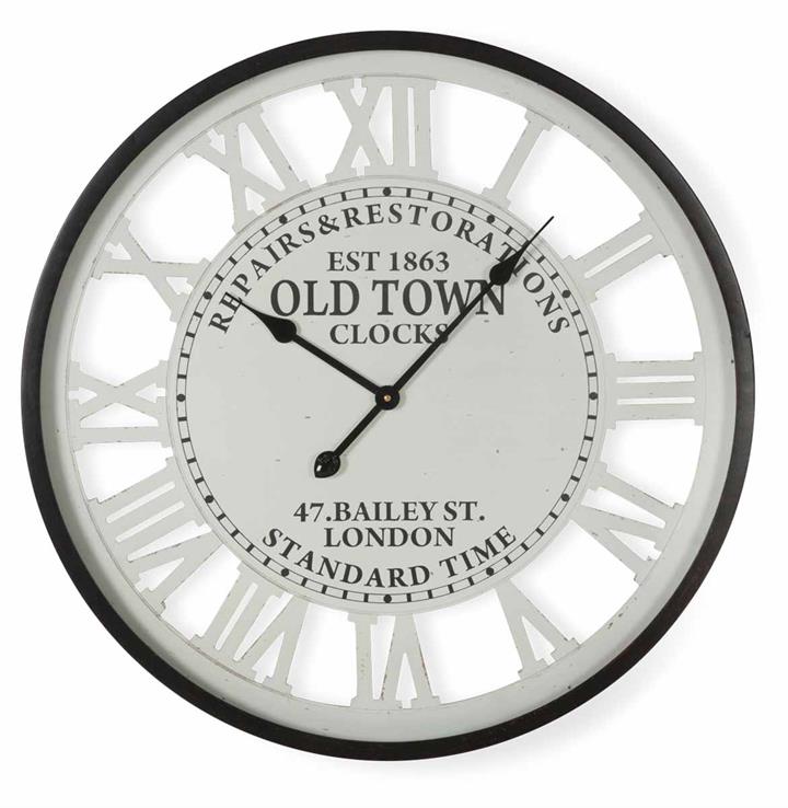 Old Town Rmn Num Wall Clock Gl