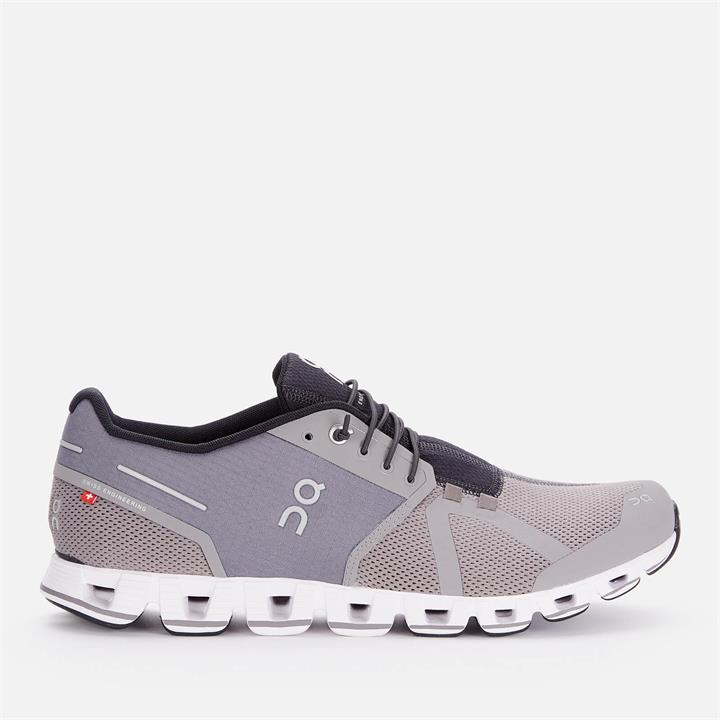 ON Men's Cloud Running Trainers - Zinc/White - UK 7